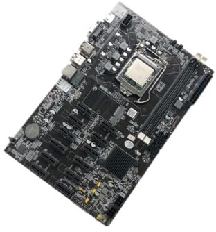 Ljmyy B75 12 PCIE1X ETH Mining Motherboard LGA1155 MSATA USB3.0 SATA3.0 DDR3 B75 Motherboard with CPU Computer motherboard