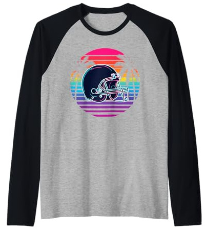 Retro Playa Palma Fútbol Americano Futbolista Camiseta Manga Raglan