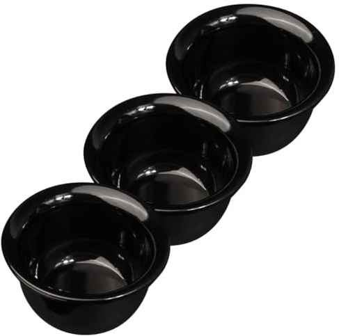 Hemobllo 3 pièces Bol de Rasage Réutilisable pour Hommes Bol Mousse à Raser Portable avec Base Stable Outil Pratique pour Mousse de Rasage à Domicile et Voyage
