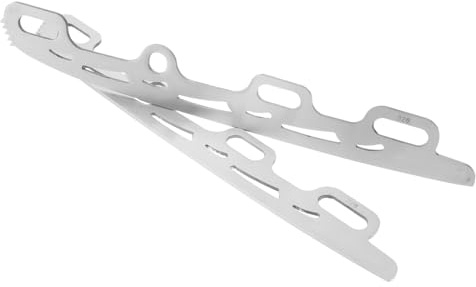 JOINPAYA Lame per Pattini da Ghiaccio 326mm in Acciaio Inossidabile, Ricambio per Pattinaggio Artistico e Hockey, Intercambiabili e Leggere, Accessori per Sport su Ghiaccio per