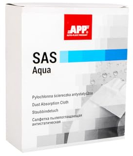 APP SAS Aqua - Chiffon Antistatique avec adhésif | Élimine Peluches de poussière, saletés, débris de ponçage, Bois, métal | Préparation de la carrosserie Avant Peinture Metal | Lot de 10 pcs
