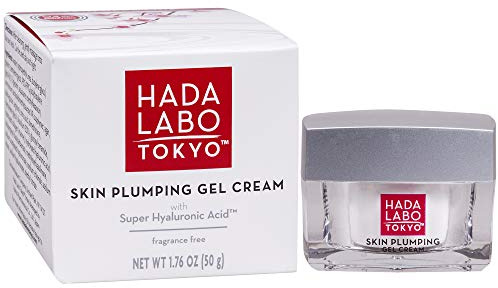 Hada Labo Tokyo Plumping Gel Cream, Facial Moisturizer, Clinically Proven to Provide 24-Hour Moisture in One Use, Super HyaluronicAcid, Ceramides, Collagen, No Parabens, Dyes or Fragrance, 1.76 oz