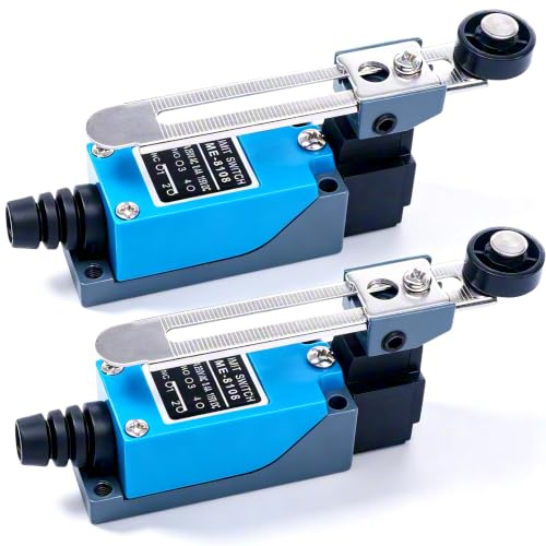 2Pcs Limit Switch ME-8108 Adjustable roller lever Arm limit switch NC-NO CNC Mill Router ME-8108