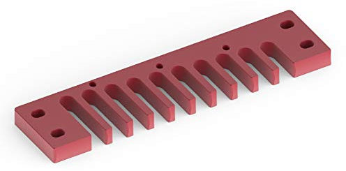 Gugxiom Aluminum Alloy Comb Harmonica Part for Hohner Marine Band Crossover/Deluxe (red)