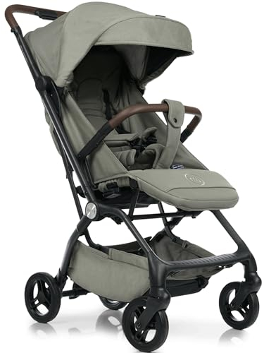 my junior® Buggy PICO³ | bis 22kg | Einhand AutoFold-Klappmechanismus | Ergonomische Liegeposition nach IGR e.V. | großes Sonnenverdeck UV50+ | Handgepäckmaß | 2 Belüftungsfenster - Pistacchio Green