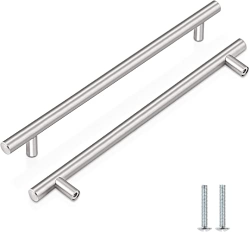 CCHONG 2 Pack Kitchen Cupboard Handles Stainless Steel Kitchen Door Handles Brushed Cabinet Handles Wardrobe Drawer (2 Pack Silver, Hole Centre 160mm)