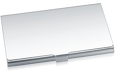 ywchoshe 1 Stk Visitenkartenetuis, Edelstahl Visitenkartenhalter, Metall Kartenhalter für Visitenkarten, Visitenkartenbox, Visitenkarten Etuis Taschen für Damen Frauen Herren Männer