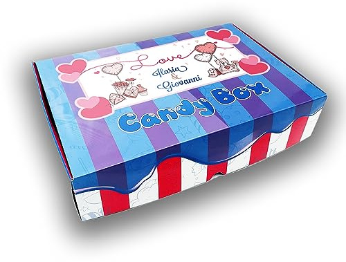 Love Edition Candy Box Ape Ice Scatola da 1kg Di Caramelle Gommose Frizzanti Zuccherate Personalizzata Scegli 6 Gusti Idea Regalo Natale Epifania Befana Compleanno Anniversario Festa degl'Innamorati