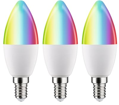 Paulmann 29152 Standard 230V Smart Home Zigbee LED Birne E14 3x470lm 3x5W RGBW+ dimmbar Matt Leuchtmittel