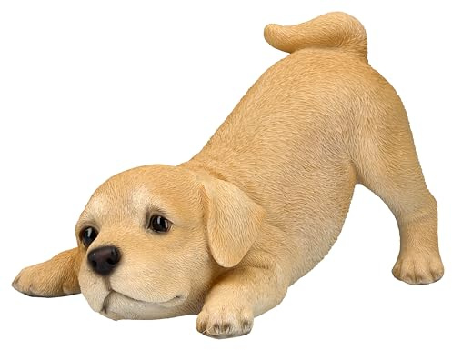Figuren Shop GmbH Labrador Figur Welpe Will Spielen - Hundefigur Hund Baby Dekofigur Geschenk für Hundeliebhaber Hotant