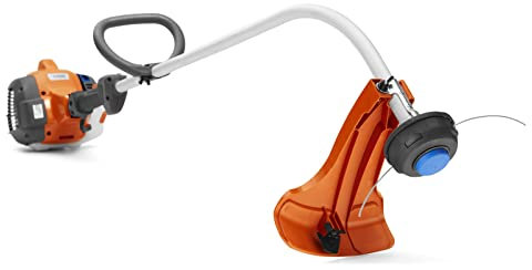 Husqvarna 130C Gas-Saitentrimmer Werkzeug, 28cc 2-Takt, 43.2 cm gebogener Schaft Gas Unkrautvernichter mit Tap N' Go Trimmerkopf für schnellen Schnurvorschub