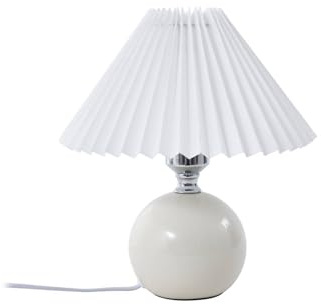 Lindby Tischlampe Kerimi (Skandinavisch) in Weiß aus Keramik (1 flammig, E27) - Tischleuchte Schreibtischlampe Nachttischlampe Schlafzimmerleuchte
