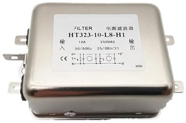 SAEVVCJWW Entstörungsfilter HT323-10-L8-H1 220V 10A einphasiger zweistufiger Stromversorgungsfilter