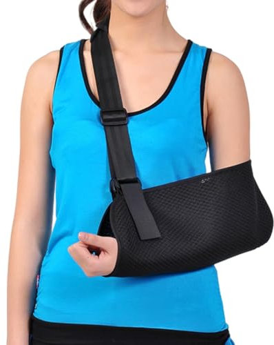 SUNGLITTER Arm Sling for Shoulder Injury - Breathable & Lightweight Arm Support for Men & Women - Ideal for Broken, Dislocated, Fracture, and Elbow Injuries - Universal Fit