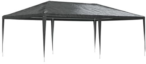 Pxznbe Gazebo da Giardino Tendone da Esterno Tenda per Feste Perfetto per Spettacoli Matrimoni Feste Barbecue Festival e Così Via Impermeabile e Resistente ai Raggi UV Antracite 400x600x275 cm