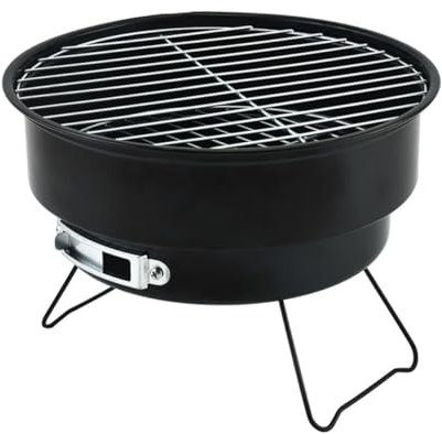 IWOWHERO Kompakter Edelstahl-grill Tragbar Grillofen Mit Abnehmbarer Bbq-platte Für Camping-grill Robust Und Langlebig