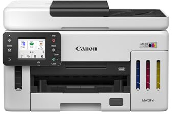 Canon MAXIFY GX6150 Compact Office Printer - Colour Printers & Scanners All-in-One Wireless | MegaTank Inkjet Printer, Copier, Scanner | Wi-Fi, Ethernet & USB Connectivity