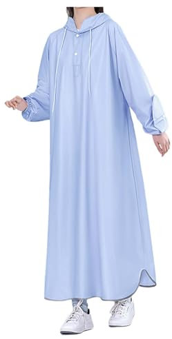 Veste d'extérieur imperméable et légère pour femme - Pour les activités de plein air, le cyclisme, la marche, la plage, coupe-vent - Manches longues réglables - Spray imperméabilisant softshell, bleu