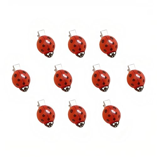 Lot de 10 pinces à cheveux amusantes en forme de coccinelle pour adolescentes, filles, femmes, accessoires décoratifs fantaisistes pour la rentrée scolaire, Halloween, cosplay, fête sur le thème