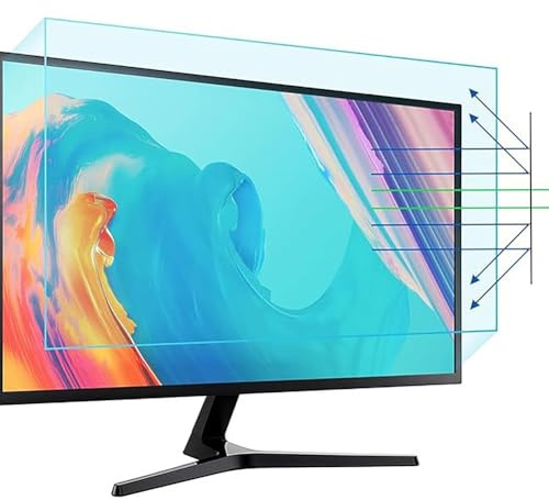 WSDAV Pellicola Protettiva Anti Luce Blu per Schermo di Laptop 10 a 27 Pollici, Filtro di Protezione Anti Luce Blu Gli Occhi, per Monitor PC Desktop con Schermo LED 10 a 27 Pollici,27in 16:10
