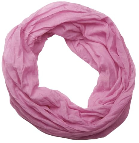 styleBREAKER Lätt vanlig loop tubhalsduk | sommarhalsduk av flödande material | silkeslen halsduk för kvinnor och män | mjuk, luftig och trendig | 77 x 46 cm, lila, Einheitsgröße