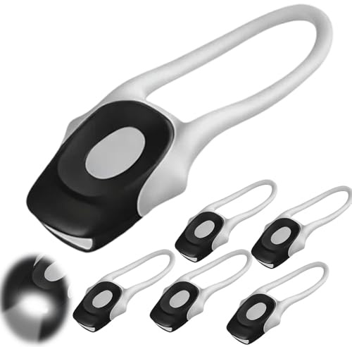 6 luces de silicona para cochecito de bebé, para scooter, multiusos, impermeable, luz de advertencia LED, luz para cochecito de bebé con LED brillante y 3 funciones de iluminación para carritos de