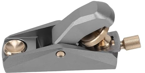 Fafeicy Trähyvel med Låg Vinkel, 33 Graders Aluminiumlegering och Handhyvel i Mässing med 22 Mm Blad för Fina Träbearbetningsuppgifter, Hyvling, Gradning och Trimning