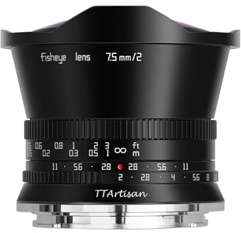 TTARTISAN Objetivo Manual APS-C Ultra-Wide Prime F2.0 Z F2.0 Z de 7,5 mm para Nikon Z-Mount (Z-Mount, Negro)