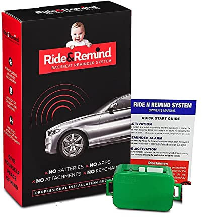 Ride N Remind Car Alarm - Back Seat Reminder System - Baby Car Seat Reminder Alarm - Perfect for Children & Pets (Must be Professionally Installed)
