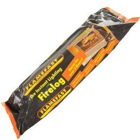 Flamefast Smokeless Instant Lighting Enviroment-Friendly Fire Logs, Open Fire, Garden Chimineas 2hrs Burn, Individually Wrapped Case of 12 Logs