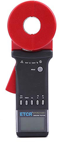 Hanchen Digital Clamp Ground Earth Resistance Tester Meter (0.01Ω-1200Ω 0.00mA-40.0A ETCR2100E+)
