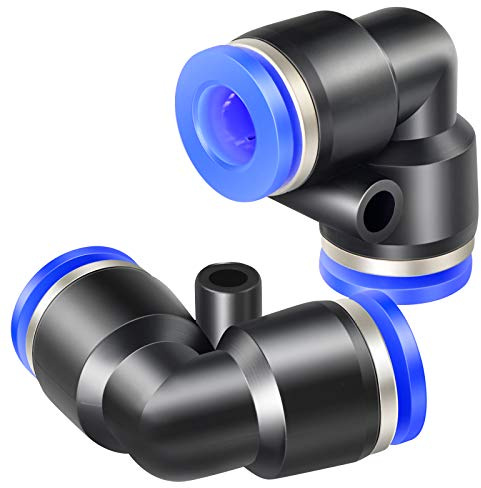 TAILONZ PNEUMATIC Codo 12mm Tubo OD Push to Connect Racores Push Lock PV12 (Pack de 2)