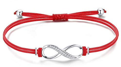 Jrêveinfini Elegante Bracciale Infinito in Argento Sterling 925, Ideale Regalo per Donne e Ragazze