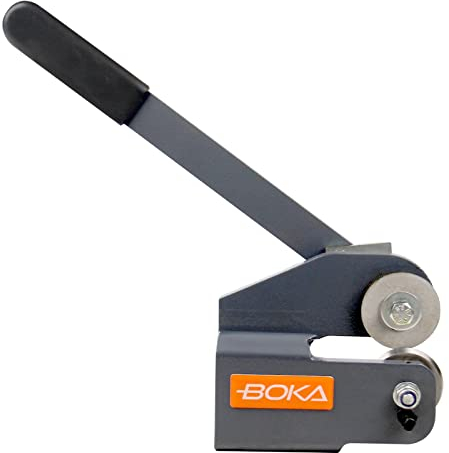 BOKA Blechschere Manuelle Platte Flache Metall Stahlblechschere, Rollenschere für Max.1 mm, Handhebelschere