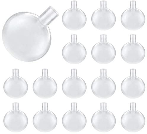 25 Stück 50 mm transparente Kunststoff-Spielzeug für Puppe, Innenzubehör, Reparatur, Hund, Haustier, Babyspielzeug, Geräuschmacher, Ersatzpfeife, Kauspielzeug