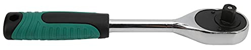 YWBL-WH Socket Wrench, 1/2in 2‑Way Drive Ratchet Wrench Tool Professional with Cushion Grip Handle Lock Socket Quick Lever Release, Universal Furniture Auto Car Repair, Ratchet Wrench