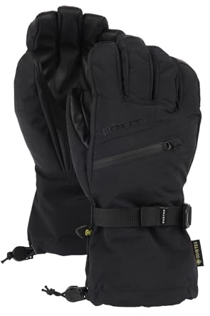 Burton Men’s Gore-TEX Insulated Gloves – Waterproof Winter Snowboard Gloves, True Black, Small