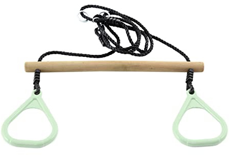 Hörby Bruk Trapez mit Turnringen (Holztrapez mit Kunststoffringen) max. 50kg, hellgrün - 4125