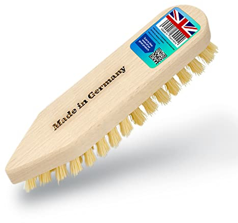 HOMESmith Wooden Iron Scrubbing Scrub Hard Stiff Bristle Brush Floor Tile Decking Cleaning, Pack of 1 Pc