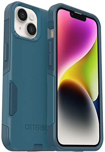 OtterBox iPhone 14 & iPhone 13 Commuter Series Case - Dont BE Blue (Blue), Slim & Tough, Pocket-Friendly, with Port Protection | Thin & Protective iPhone Case, Dual-Layer, Impact Absorbing iPhone Case