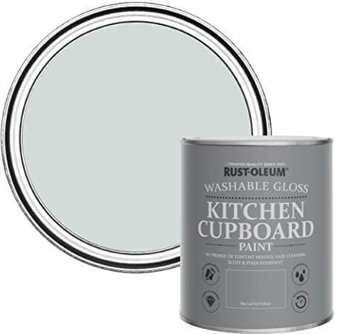 Rust-Oleum Grey Kitchen Cupboard Paint in Gloss Finish - Dove 750ml