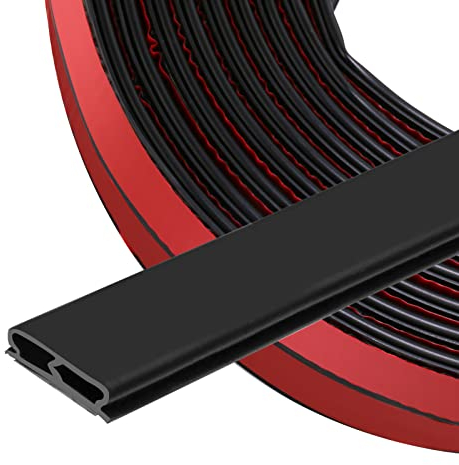 Türdichtung Dichtungsband Selbstklebende 20mm(B)*6mm(D)/ 9m(L) für Türen Fenster Gummidichtung/Anti-Kollision/Schalldichter/Wasserdichter/Staubdicht/Schwarz