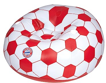 Happy People FC Bayern München I Sitzsack aufblasbar I Luftsessel I Rot/Weiß