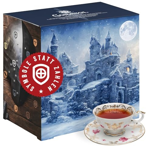 Corasol Escape & Tee Adventskalender Rätsel-Triller für Erwachsene: Rot rieselt der Schnee (214 g)