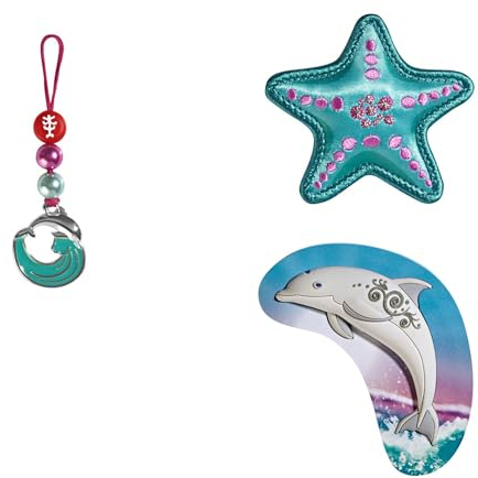 Step by Step Magic MAGS Dolphin Lana, 3-teilig, 2 Magnet-Applikationen und 1 Anhänger, als Ergänzung für den Schulranzen oder Vorschulrucksack