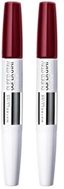 Maybelline New York Lippenstift, Super Stay 24H, Flüssig und langanhaltend, Nr. 510 Red Passion, 5g (Packung mit 2)