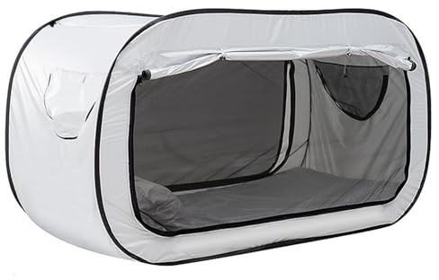 ZAWELIYO Camping-Pop-Bett-Zelt, Faltbar, Sichtschutz, Pop-Bett-Zelt, Tragbar, Verdunkelnd, Sichtschutzzelt für und Erwachsene (2)