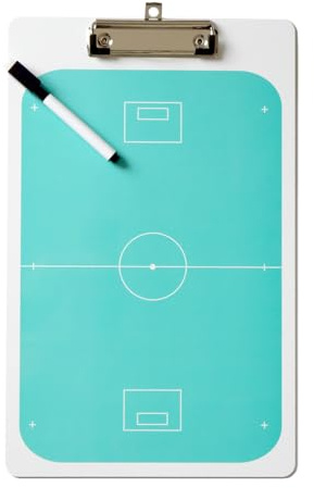 HALE | Floorball Unihockey Taktikbrett Trainer Coach Taktik Tafel Board mit Klemme und Stift, 35 x 22 cm