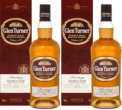 GLEN TURNER Heritage Single Malt Scotch Whisky 70 cl (Lot de 2)