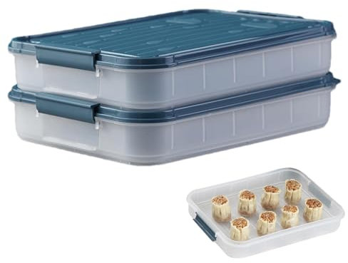 Poupangke Aufschnittboxen Für Kühlschrank, Transparent Kühlschrank Vorratsdosen Mit Deckel, Wiederverwendbare Kühlschrank Organizer Aufschnitt Für Ravioli, Knödel